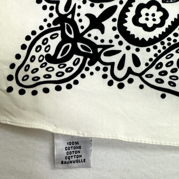 Chloe Navy Paisley Cowboy Print Cotton Bandana Scarf - Picture 3 of 7